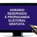 Horário eleitoral gratuito começa nesta sexta-feira