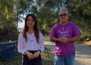 Katia Miki e vereador José Mauro articulam pavimentação em concreto em rua de Ipiabas