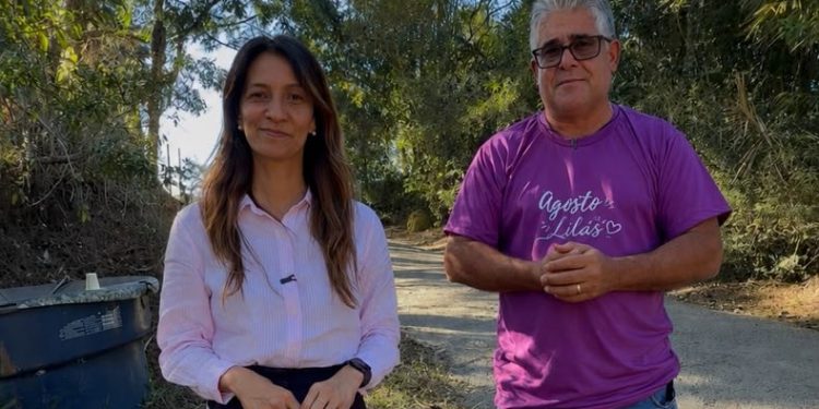 Katia Miki e vereador José Mauro articulam pavimentação em concreto em rua de Ipiabas