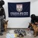 PM apreende drogas, pistola e munições durante operação em comunidade de Resende