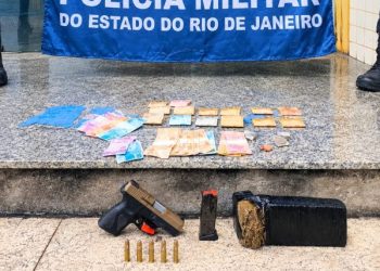 Três homens são presos com pistola e drogas durante operação em Sapucaia