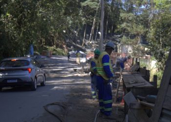 Obra de contenção do DER-RJ na estrada Paraty-Cunha entra na reta final