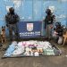 Cães farejadores descobrem esconderijo de drogas em Barra Mansa