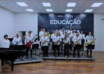 Big Band do Projeto Música nas Escolas leva games, animes e filmes para o palco