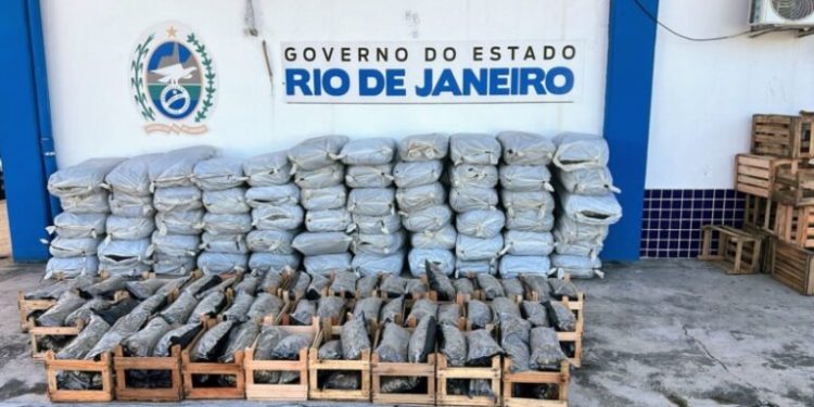Meia tonelada de maconha é apreendida após perseguição e tiroteio em Itatiaia
