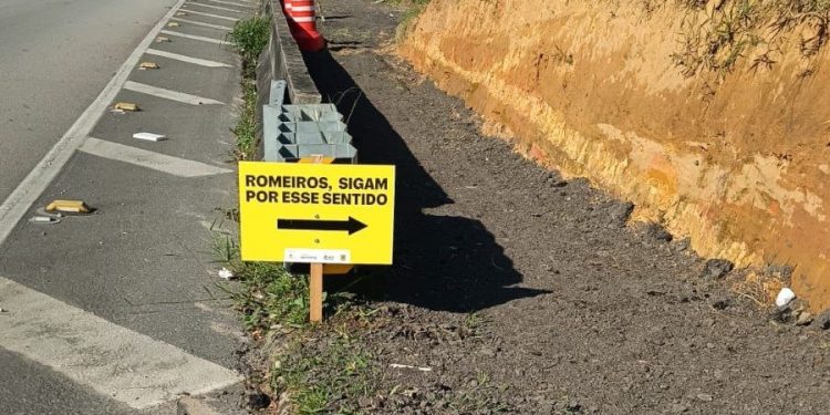 Romeiros terão trechos mais seguros na Via Dutra