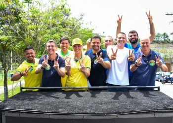 Diogo Balieiro participa de carreatas em apoio a Flávio Bolsonaro no Sul Fluminense