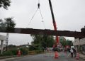 Mais uma etapa da construção da nova ponte sobre o Rio Paraíba do Sul é realizada em Volta Redonda