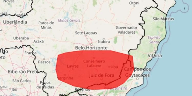 Sul Fluminense entra em alerta de grande perigo para chuva neste sábado