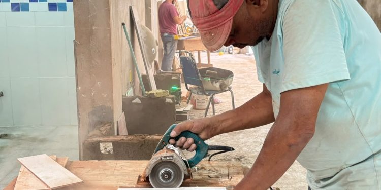 Obras de ampliação e revitalização de creche em Volta Redonda chegam a 95%