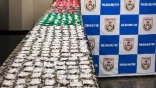 Polícia apreende grande quantidade de drogas no bairro Dom Bosco, em Volta Redonda